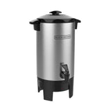 Marca: BLACK AND DECKER, CAFETERAS, PERCOLADOR DE CAFÉ BLACK + DECKER CMU3000 30 TAZAS - ACERO INOXIDABLE