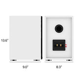 Fluance SX6WH High Definition 2-Way Bookshelf Loudspeakers - White