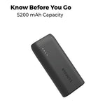 Lumina 5200 mAh Ultra Compact Portable Charger External Battery Power Bank with High-Speed Charging Technology