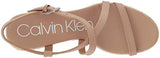 Calvin Klein Women's Bellemine Espadrille Wedge Sandal, Desert Sand, 7.5 Medium US