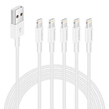 Feel2Nice Lightning Charger 6FT Cables, 5 Pack iPhone USB Cables Data Sync Charging Cord 8 Pin to Charger for iPhone X 8/8 Plus / 7/7 Plus / 6s/6s Plus /6/6 Plus iPhone 5 / 5s / 5c / iPad, White