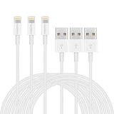 Feel2Nice Lightning Charger 6FT Cables, 5 Pack iPhone USB Cables Data Sync Charging Cord 8 Pin to Charger for iPhone X 8/8 Plus / 7/7 Plus / 6s/6s Plus /6/6 Plus iPhone 5 / 5s / 5c / iPad, White