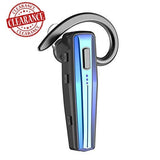 Bluetooth Headset, Handsfree Wireless Earpiece with Mic and Mute Key for Business/Office/Driving (Bluetooth V5.0, 240 Hours Standby Time, Blue)