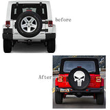EIGIIS Universal Soft Spare Tire Cover Leather Waterproof Dust-Proof Thicken Wheel Protectors Covers for SUV (Shantou, (32"-33",17in))