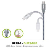 BrexLink Micro USB Cable Android, Micro USB to USB 2.0 Cable (2-Pack,6.6Ft) Nylon Braided Sync and Fast Charging Cable for Samsung, Kindle, Android Smartphones, Galaxy S7 Edge, Moto G5, PS4 (Grey)