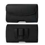 for Samsung Galaxy S9, Galaxy S8 (2017), Galaxy S10, Premium Leather AGOZ Pouch Case Holster with Belt Clip & Belt Loops (FITS with a Slim Cover)