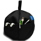 COSY HOLDER Pumpkin Beanbag Cushion - Tablet & E-Reader (eBook) Holder/Stand. Ideal for iPad, Samsung Galaxy, Kindle & Books. Holds Your Device at Any Viewing Angle. Ideal for Home or Travel (Black)