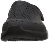 Crocs Men's and Women's LiteRide Clog, Casual Athletic Shoe with Extraordinary Comfort Technology, Black/Slate Grey, 8 US Women / 6 US Men