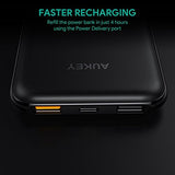 AUKEY Power Delivery Power Bank, 10000mAh PD Power Bank, 18W USB-C Portable Charger with Quick Charge 3.0 Compatible iPhone Xs/XS Max, Pixel, Samsung, Nintendo Switch etc.