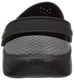 Crocs Men's and Women's LiteRide Clog, Casual Athletic Shoe with Extraordinary Comfort Technology, Black/Slate Grey, 8 US Women / 6 US Men