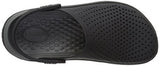 Crocs Men's and Women's LiteRide Clog, Casual Athletic Shoe with Extraordinary Comfort Technology, Black/Slate Grey, 8 US Women / 6 US Men