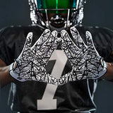 Cutters Game Day No Slip Football Gloves, Youth and Adult Sizes, Receiver Gloves with High Tack Silicone Grip, Superior Support and Protection for All Ages, Guantes de Football, 1 Pair