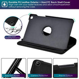 DETUOSI Rotating Case for Galaxy Tab A 8.0 inch Case 2019 (SM-T290), Multi-Angle Viewing 360° Degree Rotating Stand Cover Case for Samsung Galaxy Tab A 8.0 inch 2019 (SM-T290/T295/T297) Tablet, #Black