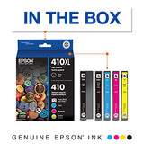 Epson 410XL Black & Standard Photo Black and C/M/Y Color Ink Cartridges, Combo 5 Pack (T410XL-BCS)