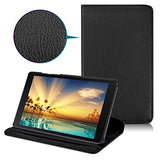 DETUOSI Rotating Case for Galaxy Tab A 8.0 inch Case 2019 (SM-T290), Multi-Angle Viewing 360° Degree Rotating Stand Cover Case for Samsung Galaxy Tab A 8.0 inch 2019 (SM-T290/T295/T297) Tablet, #Black
