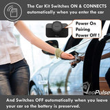 Car Speakerphone VeoPulse B-PRO 2 Hands Free with Bluetooth Automatic Cellphone Connection - Safe Hands-free kit Talking and Driving Wireless Technology - Compatible with All Cars and Bluetooth Phones