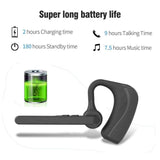 Bluetooth Headset, Wireless Earpiece V4.1 Ultralight HandsFree Business Earphone with Mic for Business/Office/Driving-Black