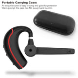 Bluetooth Headset Earpiece Headphones for Smart Cellphone-Blue