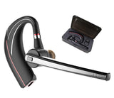 Bluetooth Headset, Hands Free Wireless Earpiece V5.0 with Microphone and Mute Key for Business/Office/Driving Calling, Support Siri/Google/Cortana Voice Assistant (Black 1)