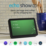 Echo Show 8 -- HD smart display with Alexa – stay connected with video calling - Charcoal