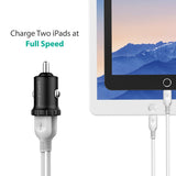 Car Charger RAVPower 24W 4.8A Mini Dual USB Car Adapter, Compatible with iPhone XS Max XR X 8 7 Plus, iPad Pro Air Mini and Galaxy S9 S8 Plus, Edge Note Series and More (Black)