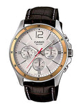 Casio Enticer Chronograph White Dial Men's Watch - MTP-1374L-7AVDF (A835)