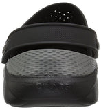Crocs Men's and Women's LiteRide Clog, Casual Athletic Shoe with Extraordinary Comfort Technology, Black/Slate Grey, 8 US Women / 6 US Men