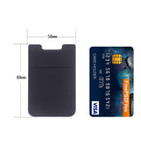 Card Holder for Back of Phone, Stretchy Lycra Double Slots Stick On Wallet Pocket for iPhone, Android and All Smartphones (3 pcs) (Black/White/Gray)