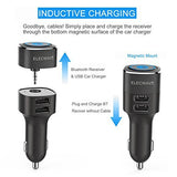 Bluetooth Receiver, Elecwave Bluetooth 4.2 Car Receiver & Wireless Audio Adapter for Music Streaming Car/Home Stereo Sound System - Hands-Free Car Aux Adapter Car Kits for Speaker, 3.5mm AUX in Only