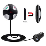 Bluetooth FM Transmitter, Wireless in-Car FM Transmitter Radio Adapter Car Kit, Siri and Google Assistant in car.