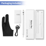 Chilison Active Stylus Digital Pen for Touch Screens,Pencil Compatible for iPad iPhone Samsung &Tablets, Drawing and Handwriting on Touch Screen Smartphones & Tablets (iOS/Android), White