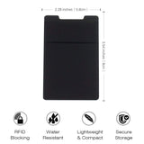 Cell Phone Card Wallet, 3Pack Phone Card Holder Ama Forest Ultra Slim Silicone 3M Self Adhesive Stick on Wallet for ID Credit Card Phone Sleeves Pocket for iPhone Android Samsung Galaxy Black+ Gray