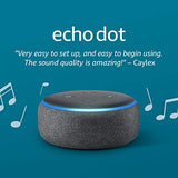 Echo Dot (3rd Gen) - Smart speaker with Alexa - Charcoal