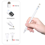 Chilison Active Stylus Digital Pen for Touch Screens,Pencil Compatible for iPad iPhone Samsung &Tablets, Drawing and Handwriting on Touch Screen Smartphones & Tablets (iOS/Android), White