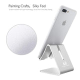 Cell Phone Stand Holder - ToBeoneer Aluminum Desktop Solid Portable Universal Desk Stand Compatible with All Mobile Smart Phone Huawei iPhone X 8 7 6 Plus 5 Ipad Mini Tablet Office Decor (Rose Gold)