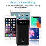 Power Bank 25000mAh Huge Capacity BCM Portable Charger Battery Pack Backup Battery Power Pack Dual Inputs 3 Output Ports with Intelligent LCD Compatible Smartphone, Tablet and More