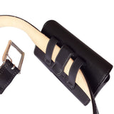 De-Bin iPhone 10 / X/Xs Belt Holster, Premium Leather Holster Pouch Case with Belt Clip Belt Holder Cover for Apple iPhone 10 / X/Xs (Fits Phone w/Otterbox Case on) Black