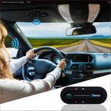 Bluetooth Car Speakphone, BTBSZ Sun Visor Multipoint Wireless Connection A2DP Streaming Bluetooth Car Kit Hands Free Talking and Driving Compatible with All Cars and Bluetooth Phones