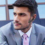 Bluetooth Headset, Wireless Earpiece V4.1 Ultralight HandsFree Business Earphone with Mic for Business/Office/Driving-Black