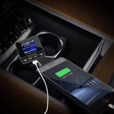 FM Transmitter, Tohayie Bluetooth Wireless Radio Adapter Audio Receiver Stereo Music Tuner Modulator Car Kit with USB Charger, Remote Control, Black