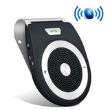 Bluetooth Car Speaker AUTO POWER ON Wireless In Car Speakerphone Handsfree Sun Visor Car Kit Portable Enhance Bass Build in Mic Car Charger for All Smartphone Support GPS ,Music Streaming, Calls