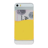 Cell Phone Wallet, NALAKUVARA Silicone 3M Adhesive Stick-on Wallet for Credit Card, Ultra-Slim Id Holder Wallet Pouch Sleeve Pocket for Smartphones (iPhone/Android/Samsung Galaxy) - 6 Pack