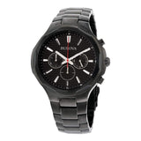 Bulova Classic Sport Black Dial Stainless Steel Men's Watch 98A189