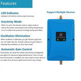 Cell Phone Signal Booster for Verizon AT&T T-Mobile 4G LTE - Dual 700MHz Band 12/13/17 Cellular Repeater Amplifier Kit Boosts Voice & Data Signal for Home and Office Up to 4,000Sq Ft Area