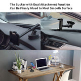 Car Phone Mount, Parmeic Universal Cell Phone Holder Dashboard Windshield Mount Compatible with iPhone XR Xs Max Xs X 8 7 6 Plus Galaxy S10 S10+ S10e S9 S8 S7 Plus LG Google