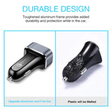 Car Charger, Powerman Quick Charge 3.0 36W Dual USB Car Charger Adapter Fast Car Charging Compatible Samsung Galaxy Note 9 S8 S9 Note 8, iPhone X 8 7 6s Plus, iPad, iPad Air 2/Mini 3, Pixel, LG, HTC