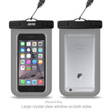 JOTO Universal Waterproof Pouch Cellphone Dry Bag Case for iPhone Xs Max XR XS X 8 7 6S Plus, Samsung Galaxy S9/S9 +/S8/S8 +/Note 8 6 5 4, Pixel 3 XL Pixel 3 2 HTC LG Sony Moto up to 6.0" –Grey