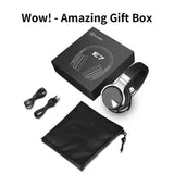 COWIN E7 Active Noise Cancelling Headphones Bluetooth Headphones with Mic Deep Bass Wireless Headphones Over Ear, Comfortable Protein Earpads, 30H Playtime for Travel Work TV PC Cellphone - Black