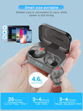 Bluetooth Earbuds Wireless Earbuds Bluetooth Headphones iPX7 Waterproof 3D Stereo HiFi Sound Wireless Earphones Bluetooth Headset with Charging Case (Black)