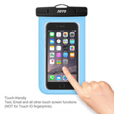 JOTO Universal Waterproof Pouch Cellphone Dry Bag Case for iPhone XS Max XR XS X 8 7 6S Plus, Samsung Galaxy S9/S9 +/S8/S8 +/Note 8 6 5 4, Pixel 3 XL Pixel 3 2 HTC LG Sony MOTO up to 6.0" –Blue
